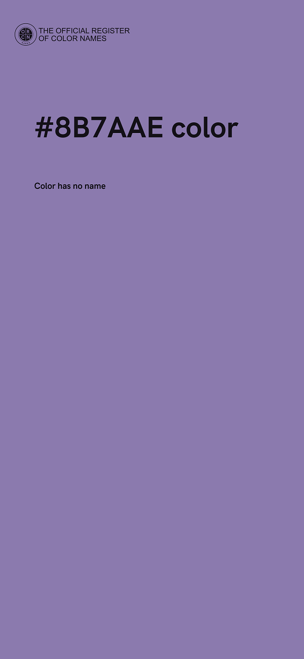 #8B7AAE color image