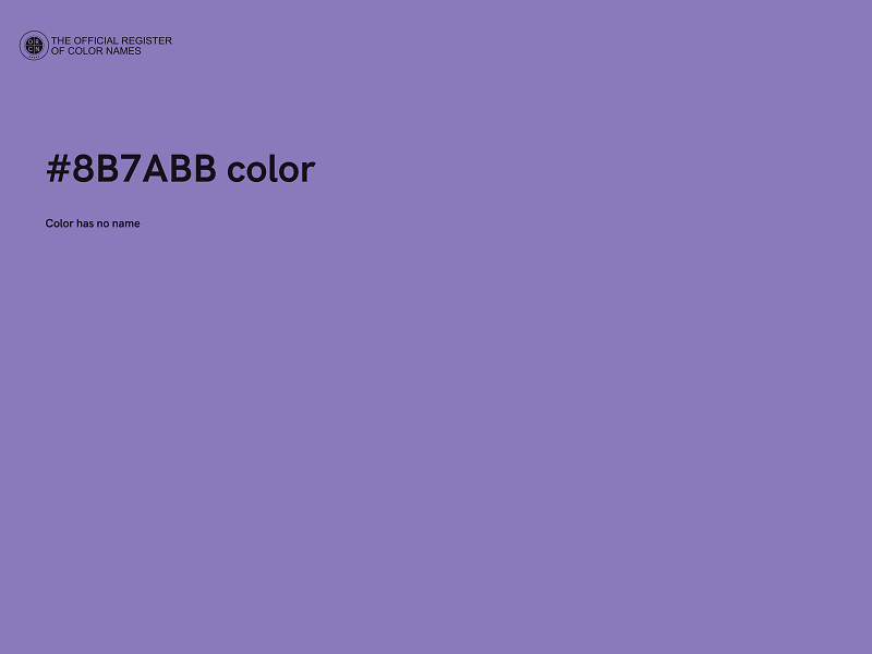 #8B7ABB color image