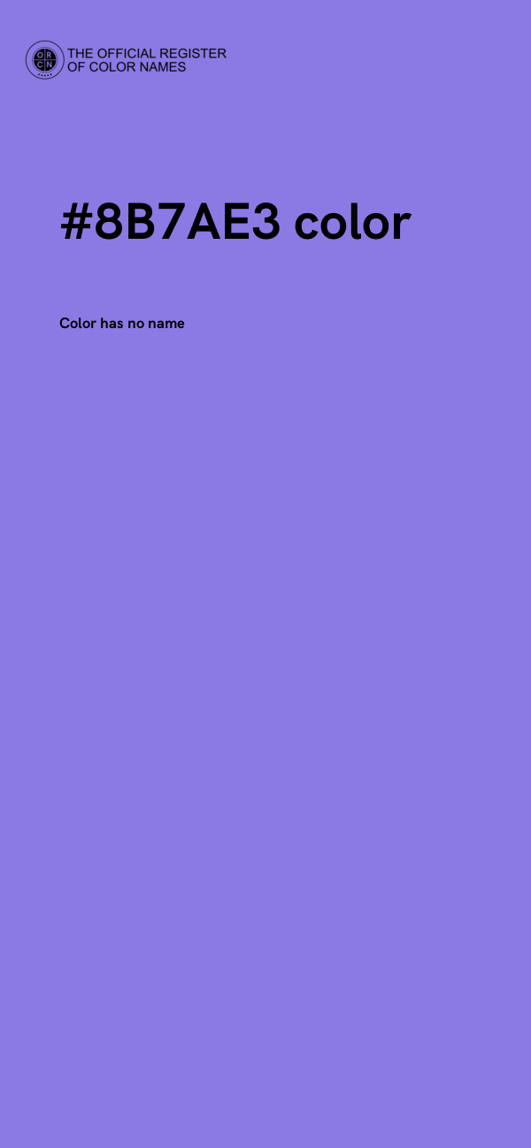 #8B7AE3 color image