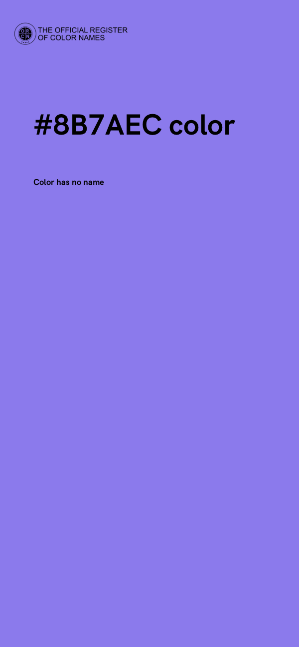 #8B7AEC color image