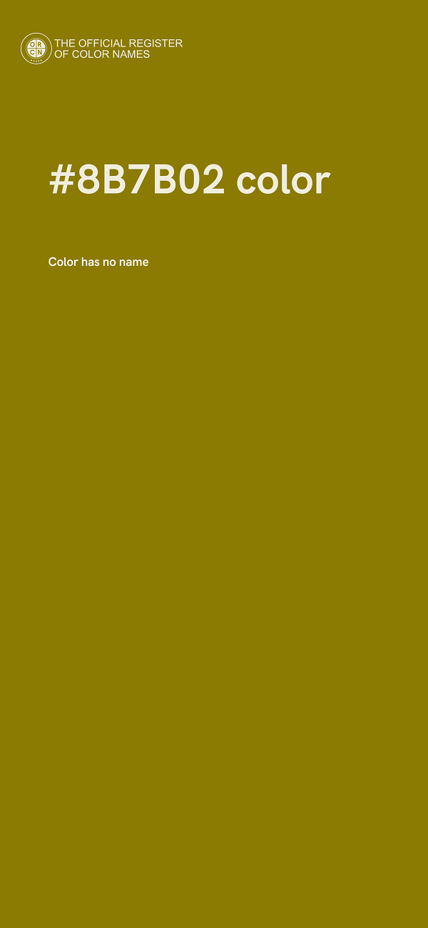#8B7B02 color image
