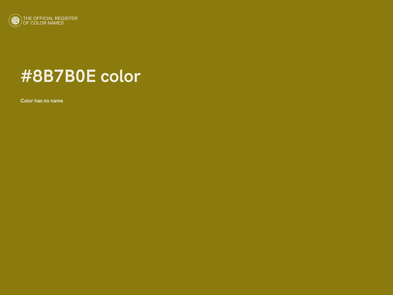 #8B7B0E color image