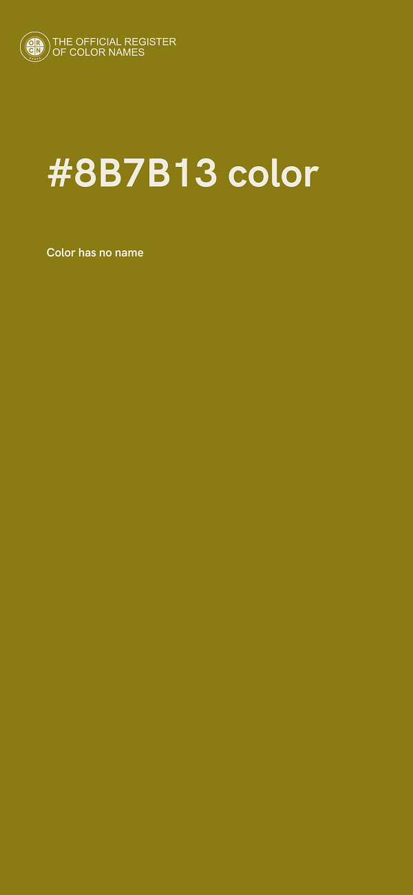 #8B7B13 color image
