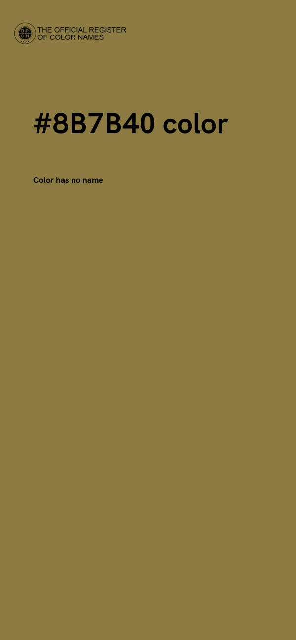 #8B7B40 color image