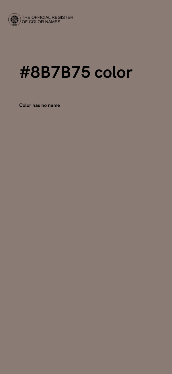 #8B7B75 color image