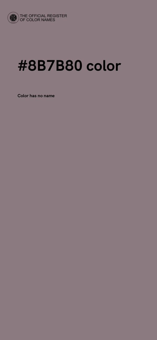 #8B7B80 color image