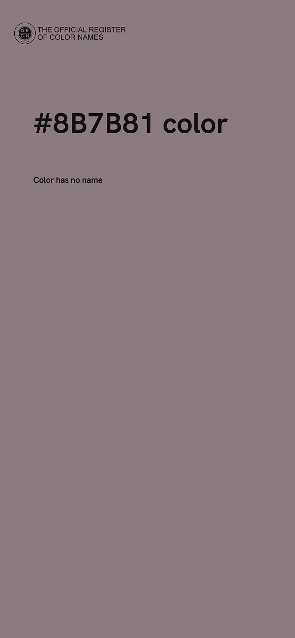 #8B7B81 color image