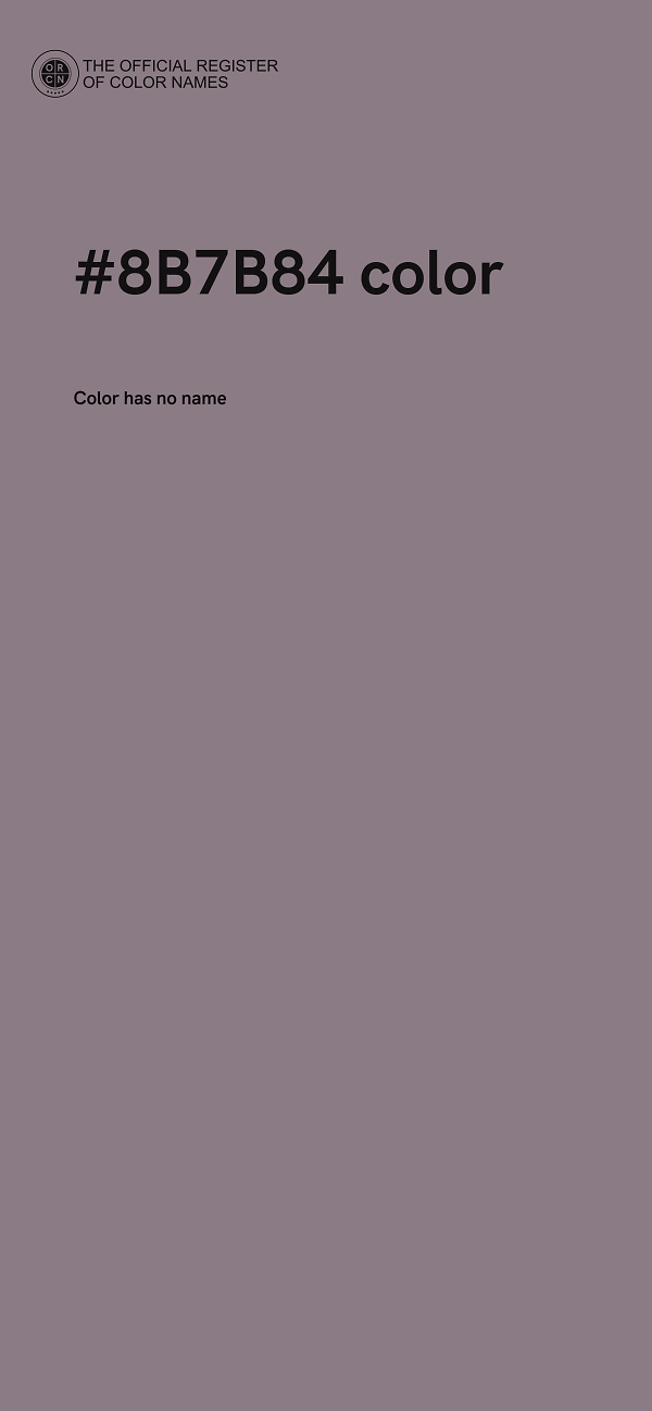 #8B7B84 color image