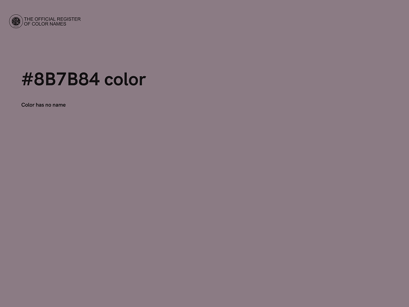 #8B7B84 color image