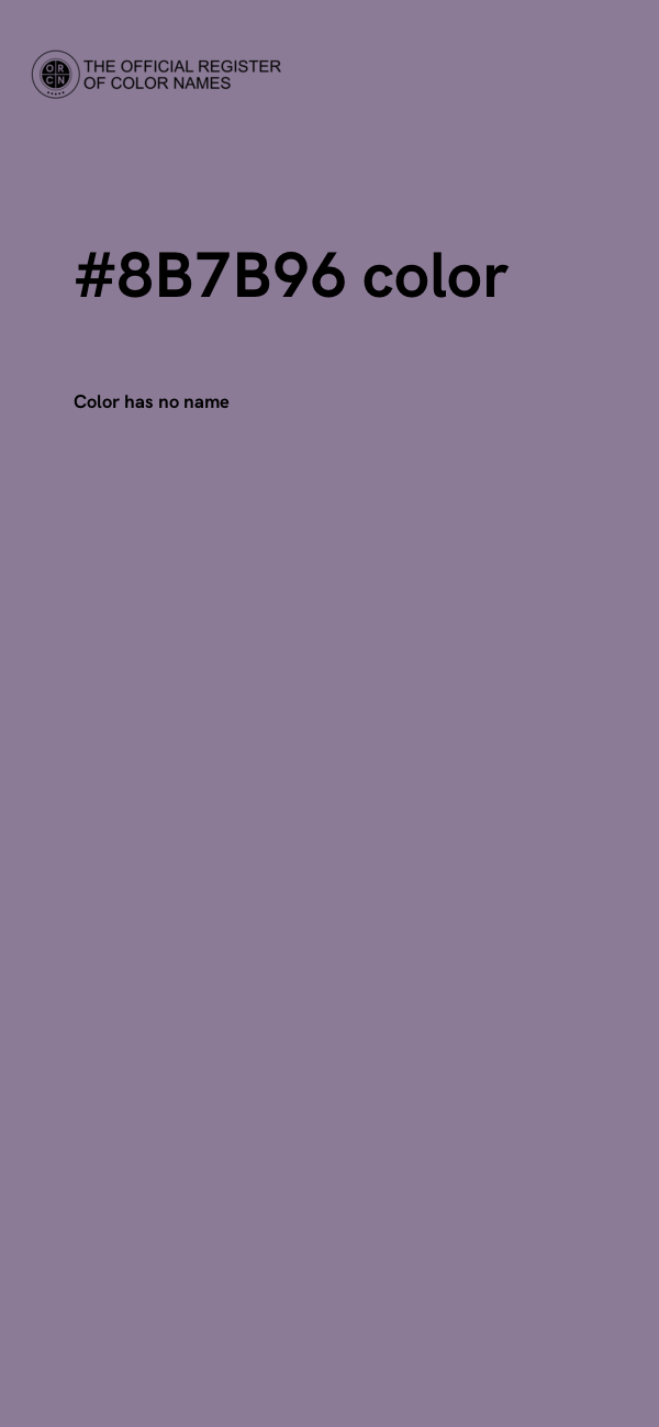 #8B7B96 color image