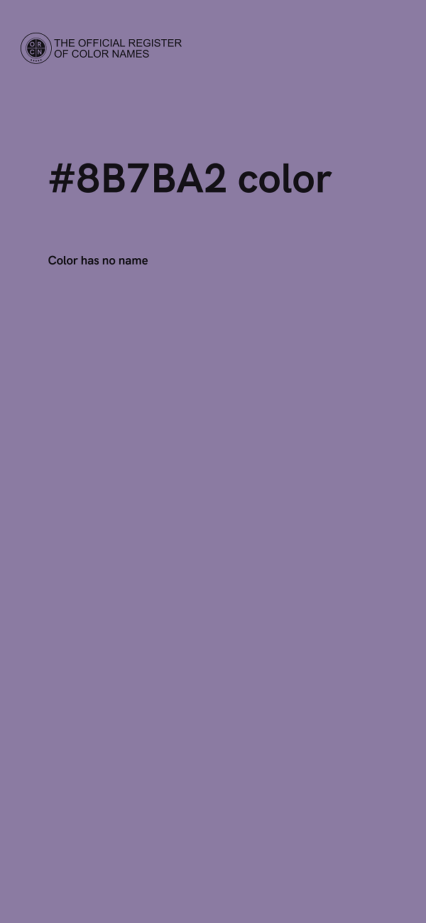 #8B7BA2 color image