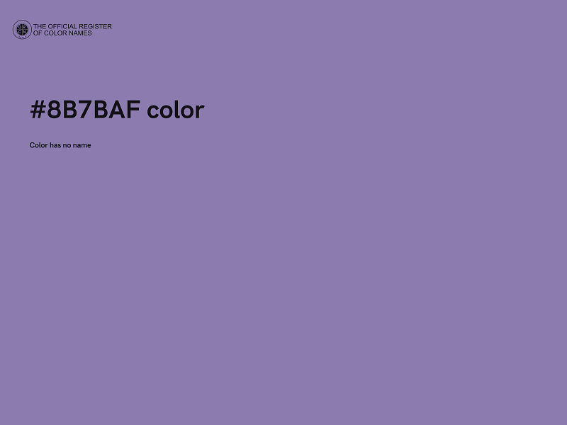 #8B7BAF color image