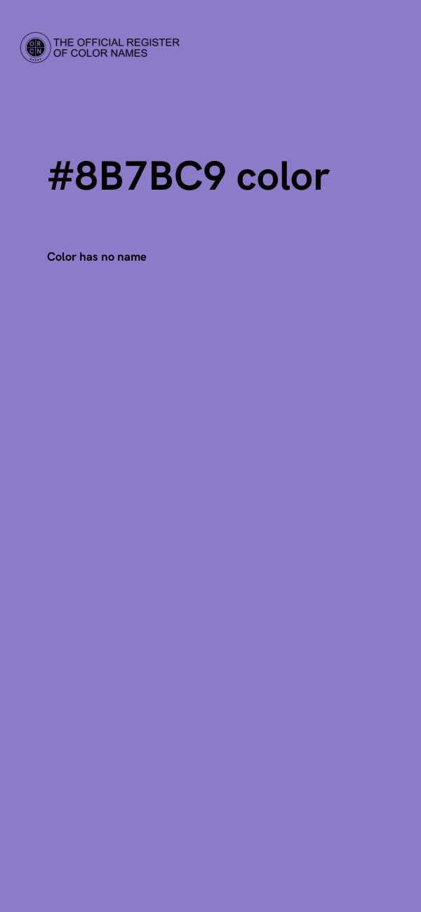 #8B7BC9 color image