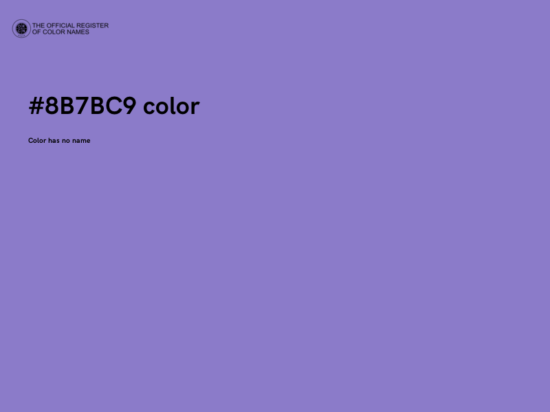 #8B7BC9 color image