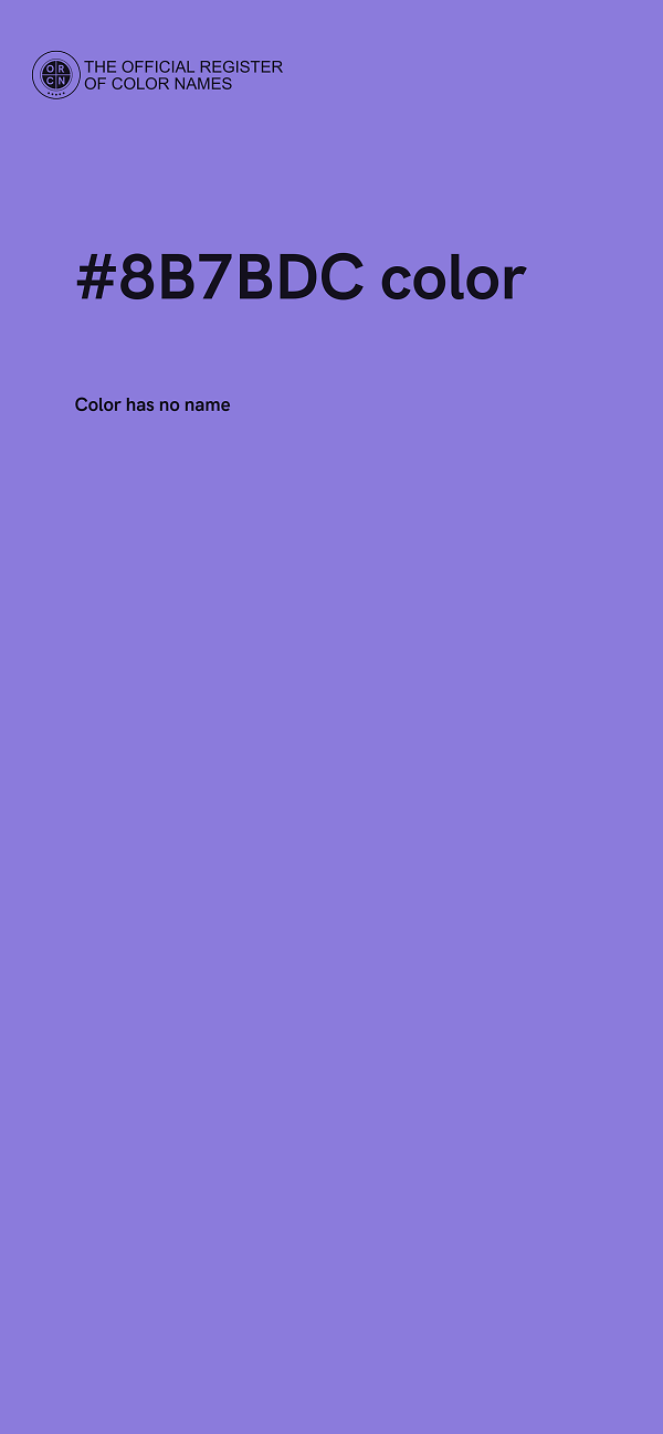 #8B7BDC color image