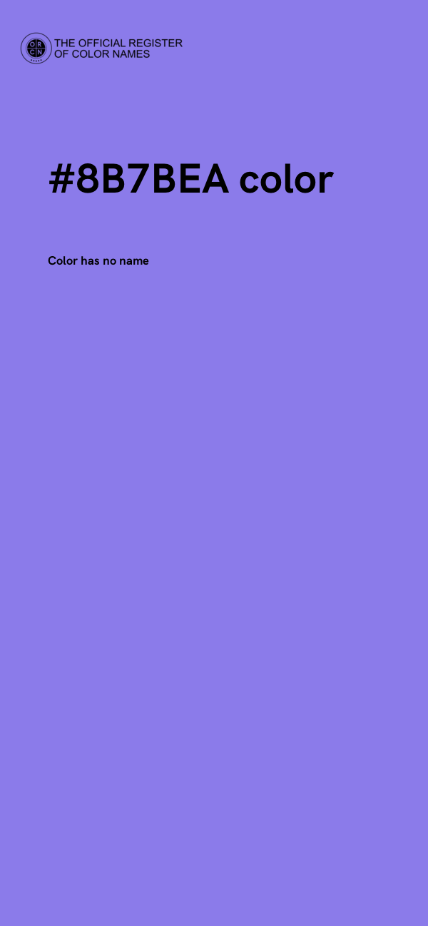 #8B7BEA color image