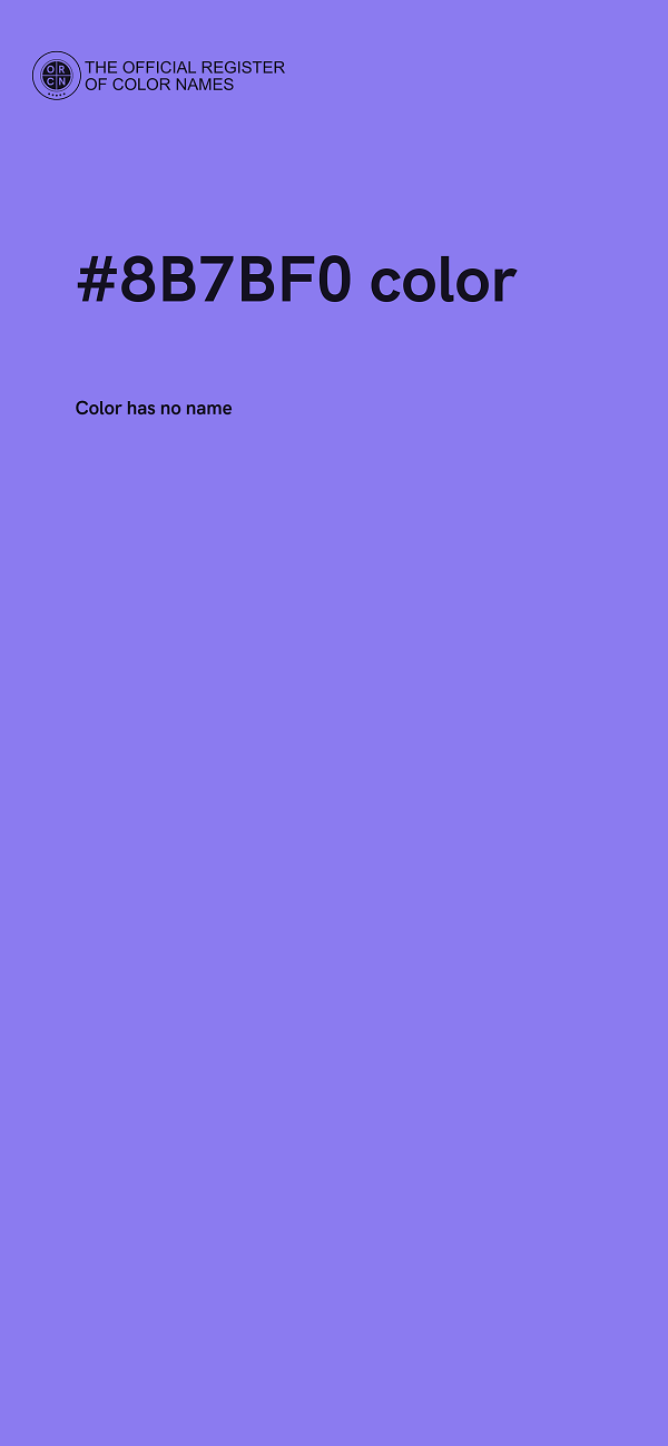 #8B7BF0 color image