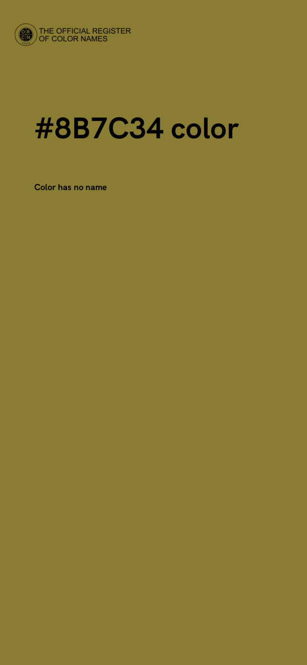 #8B7C34 color image