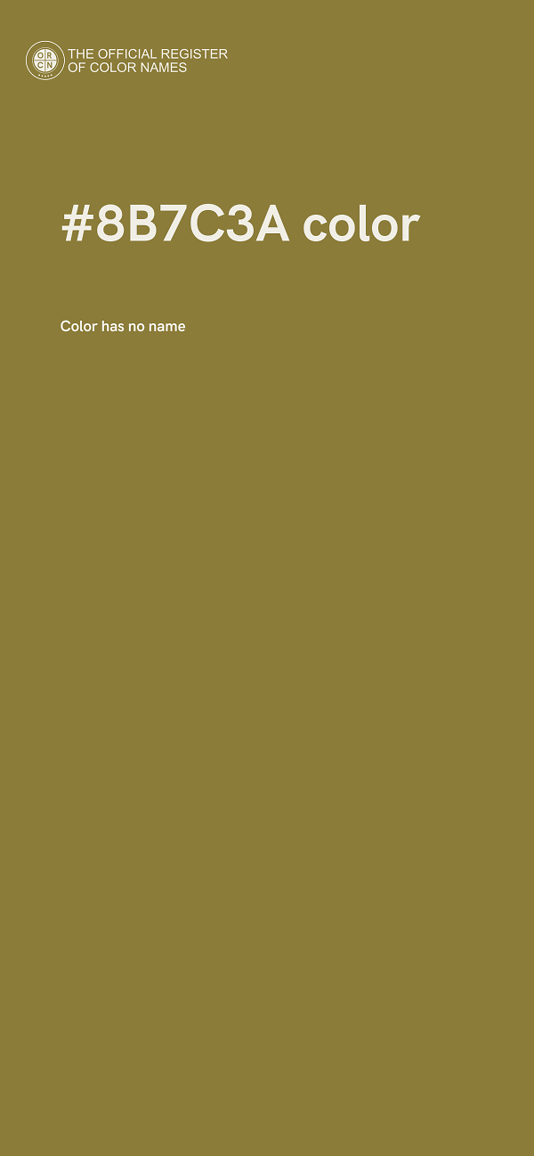 #8B7C3A color image