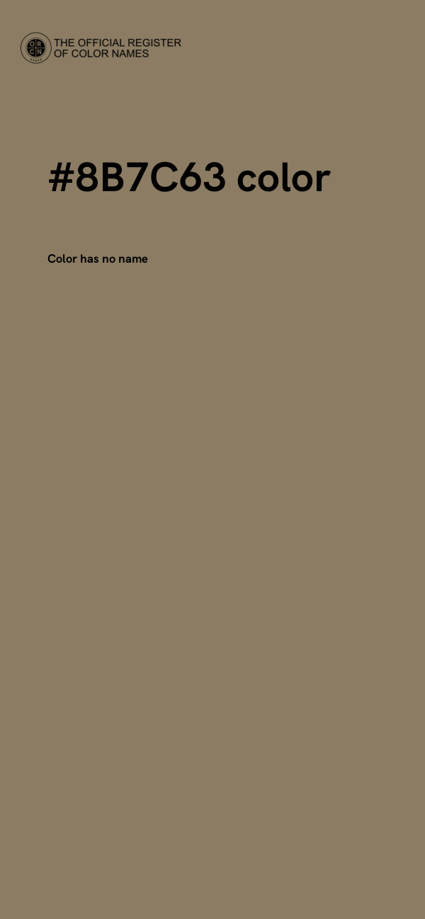 #8B7C63 color image