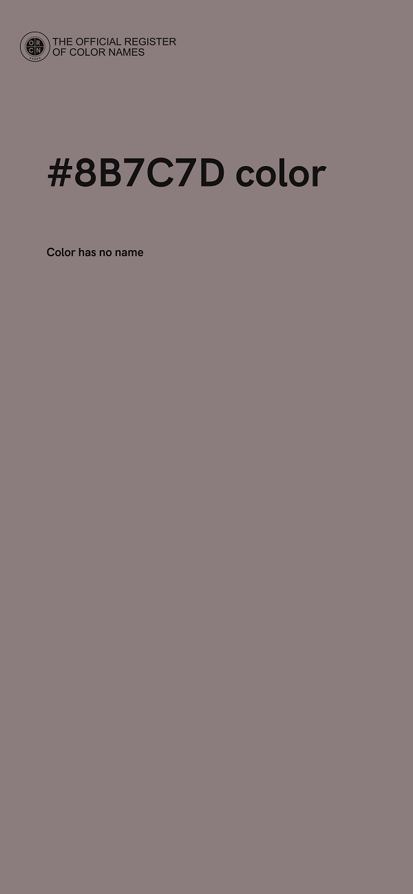 #8B7C7D color image