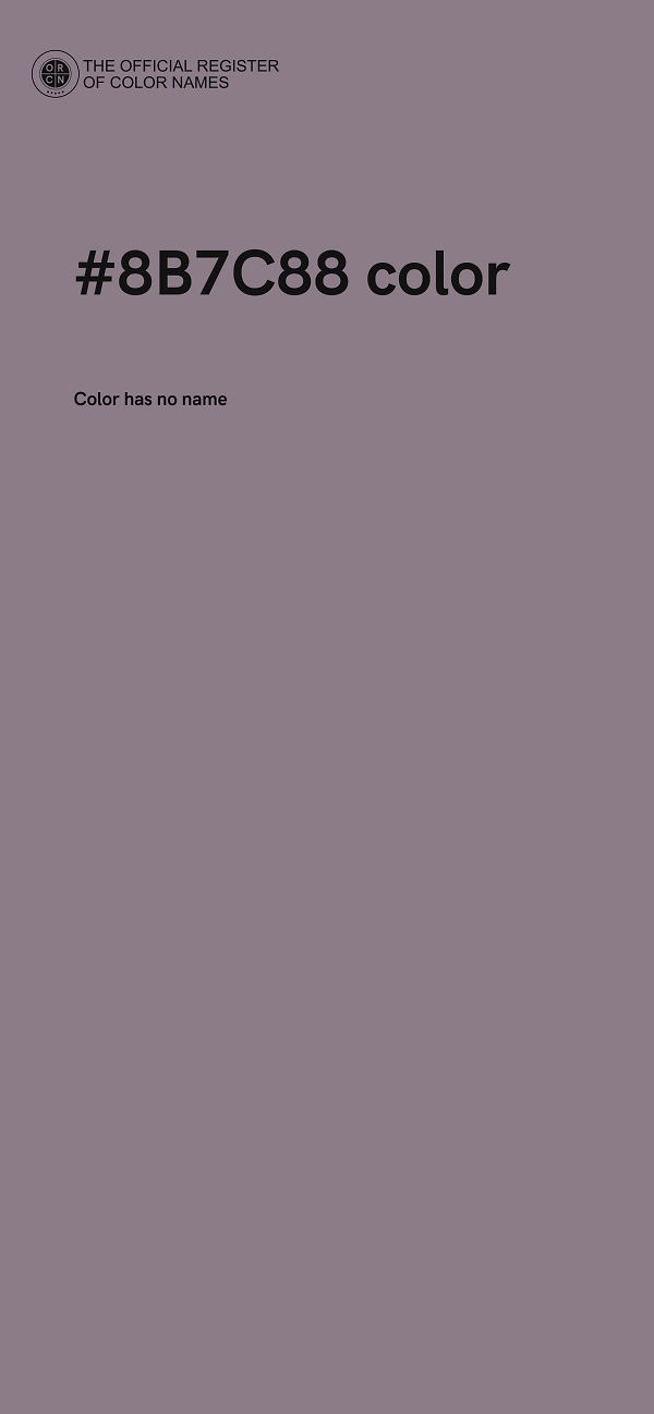 #8B7C88 color image