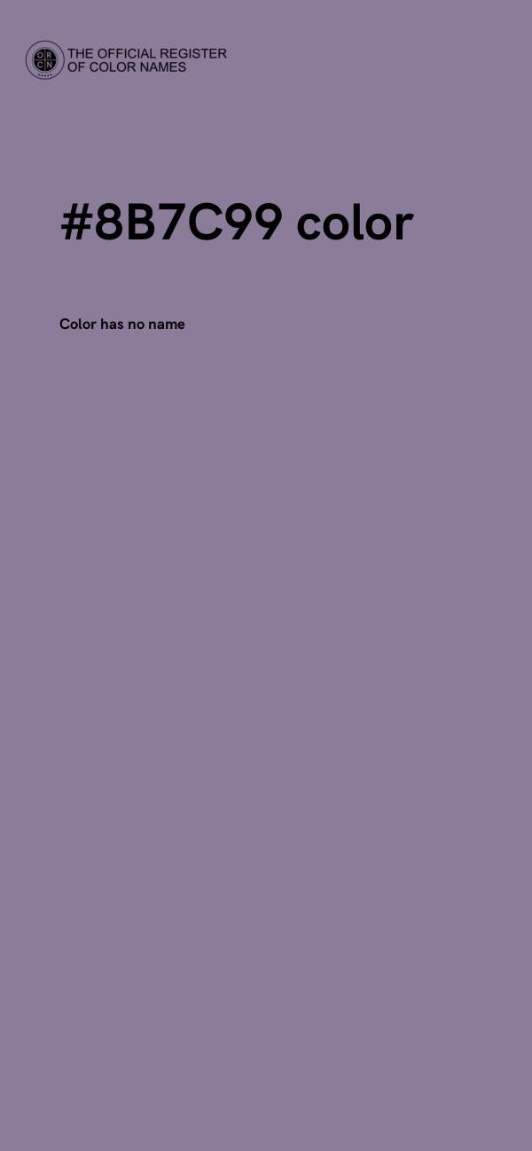 #8B7C99 color image