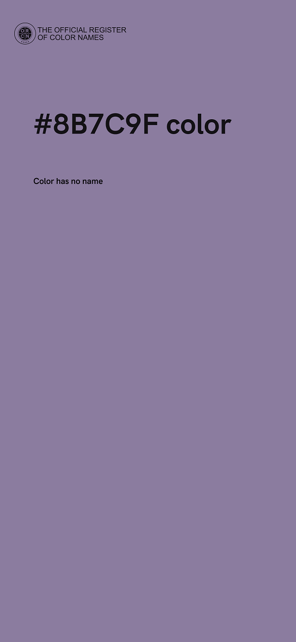 #8B7C9F color image