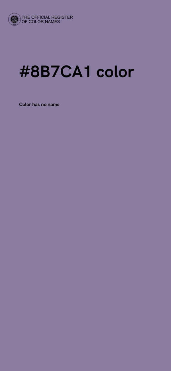#8B7CA1 color image