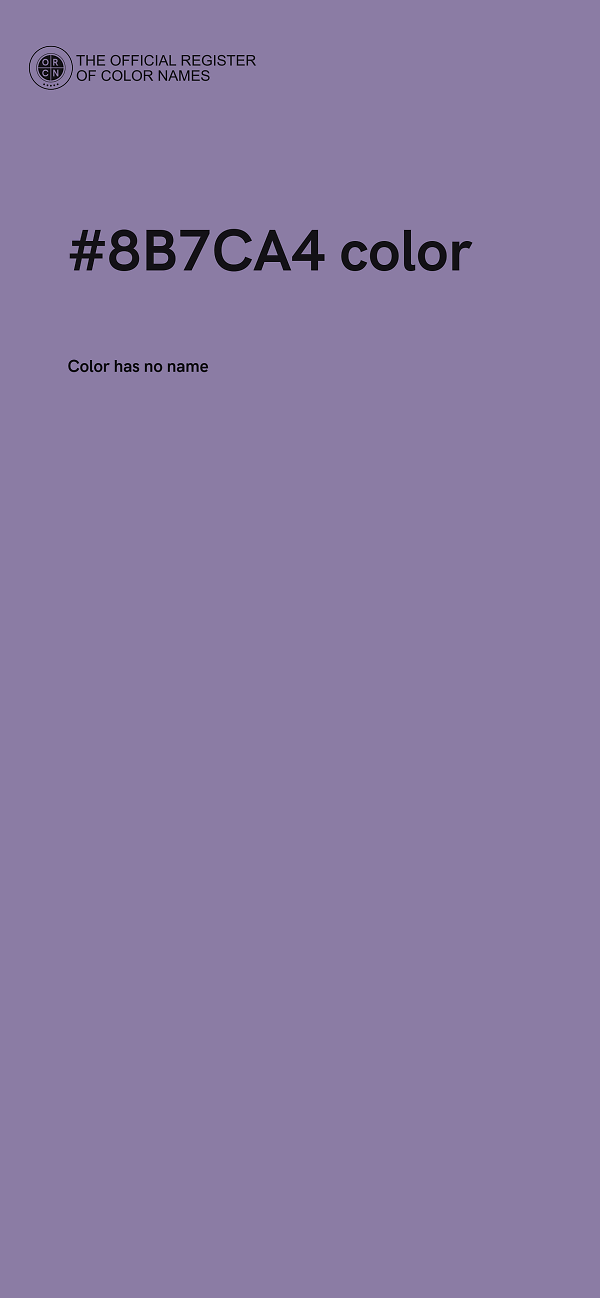 #8B7CA4 color image