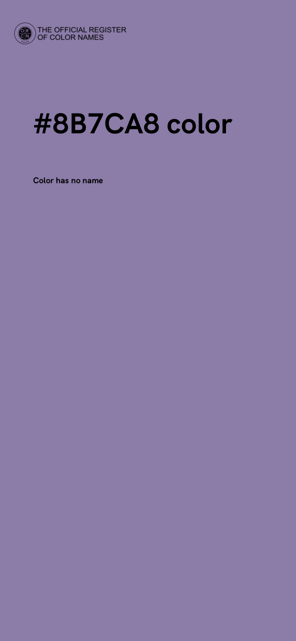 #8B7CA8 color image