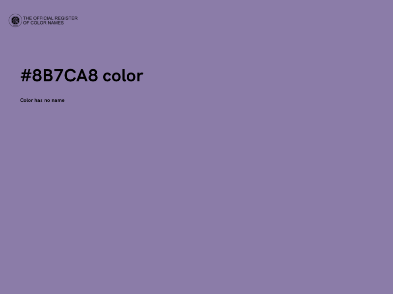 #8B7CA8 color image