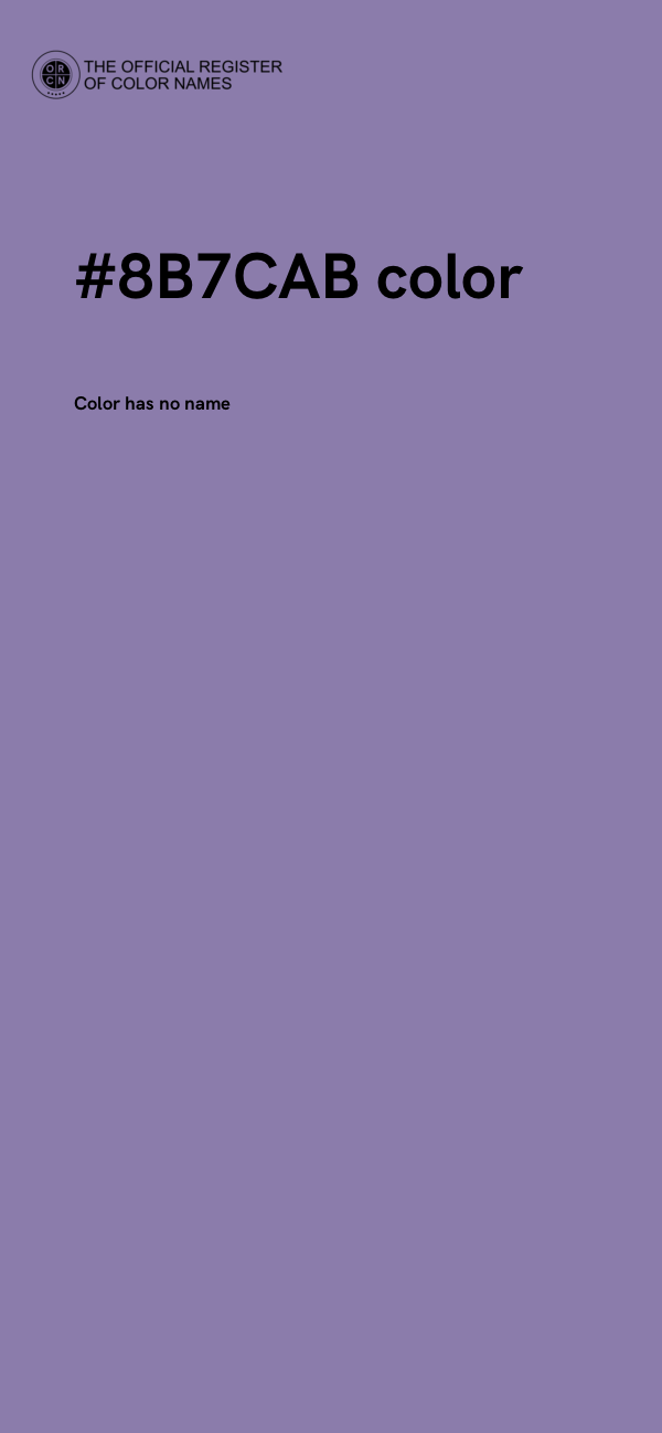 #8B7CAB color image