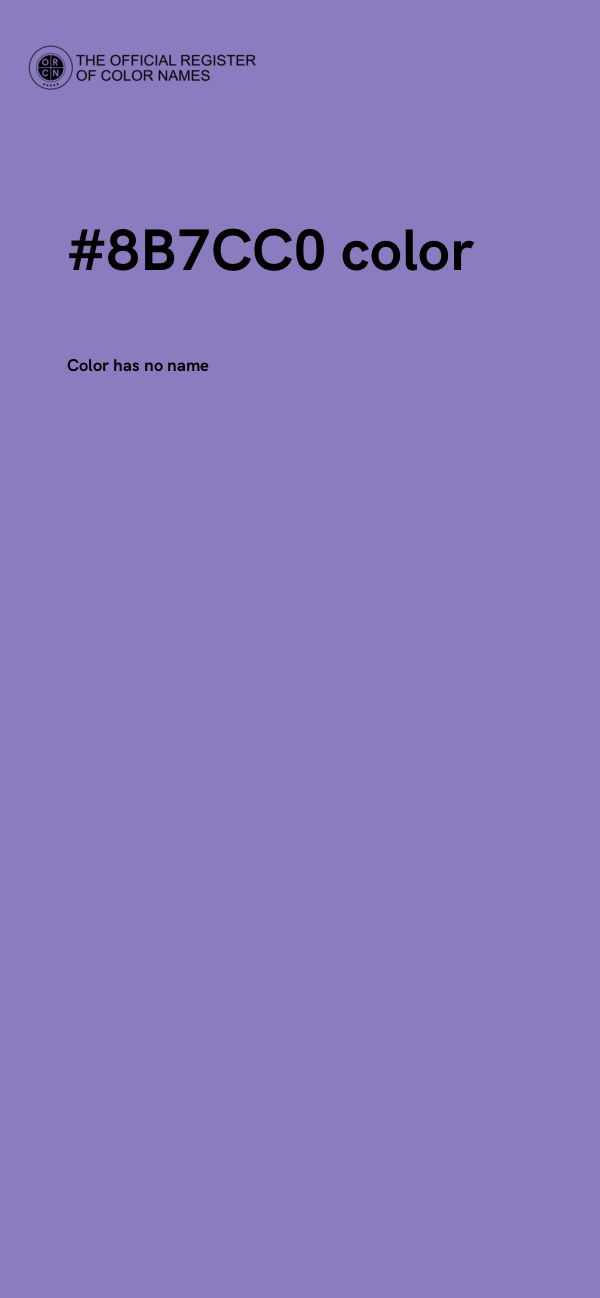 #8B7CC0 color image