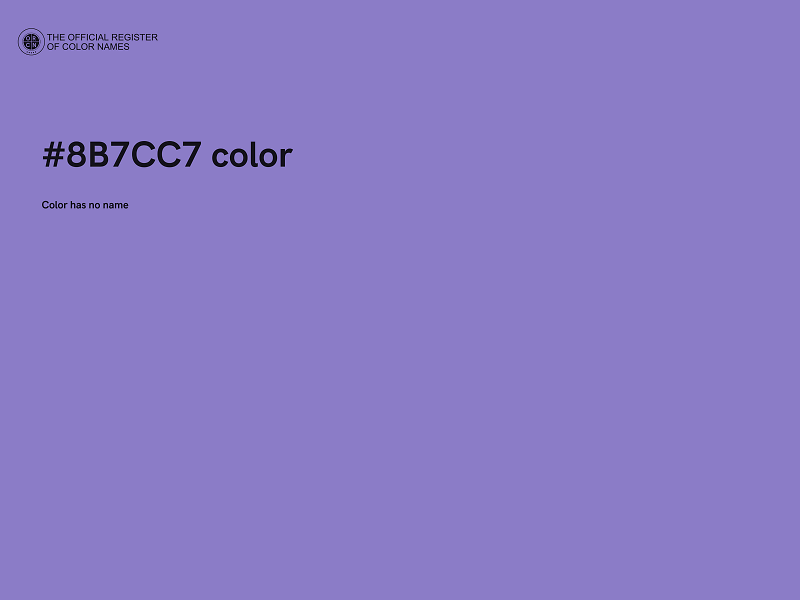 #8B7CC7 color image