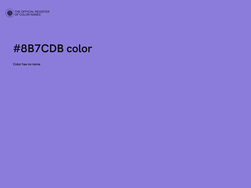 #8B7CDB color image