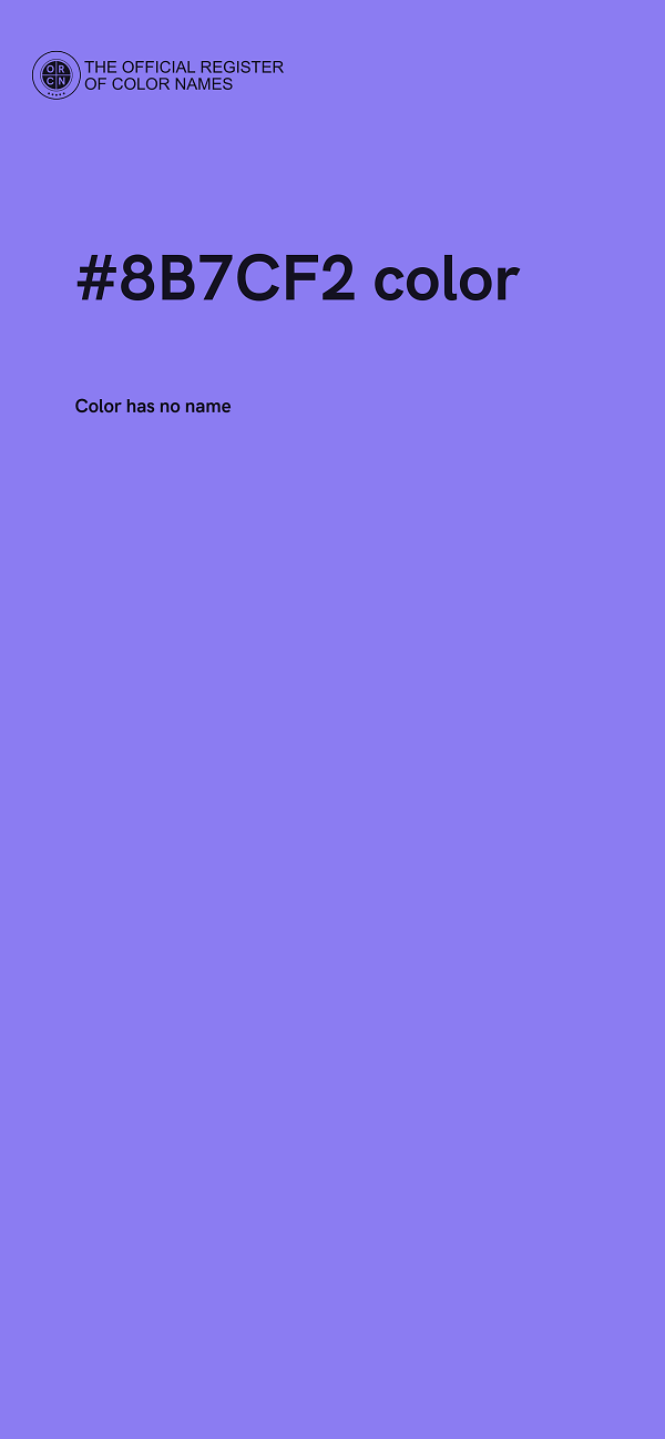 #8B7CF2 color image