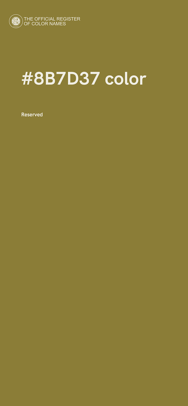 #8B7D37 color image