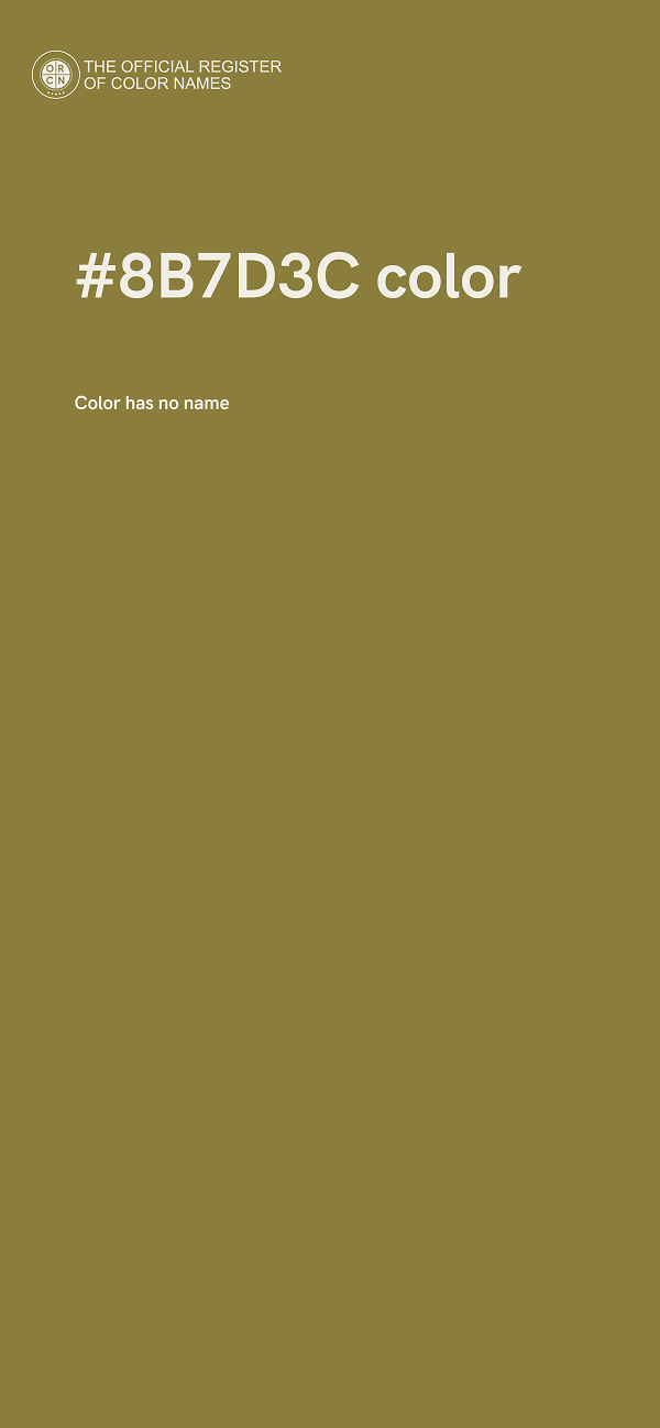 #8B7D3C color image