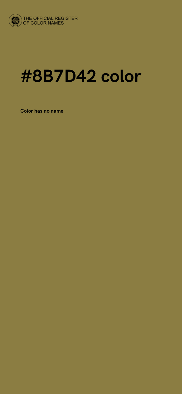 #8B7D42 color image