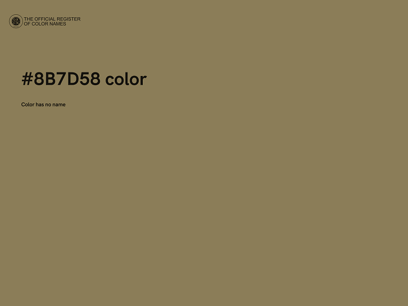 #8B7D58 color image