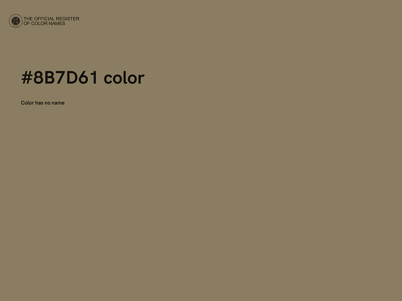 #8B7D61 color image