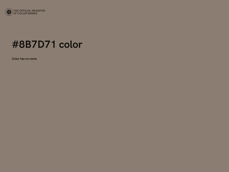 #8B7D71 color image