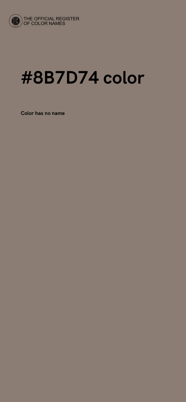 #8B7D74 color image