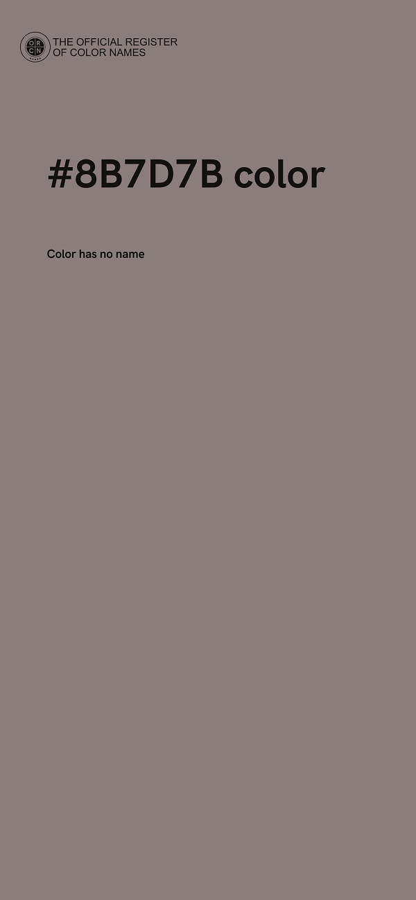 #8B7D7B color image