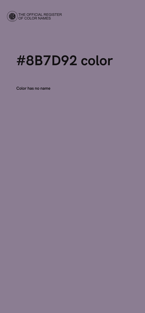 #8B7D92 color image