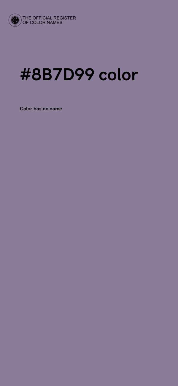 #8B7D99 color image