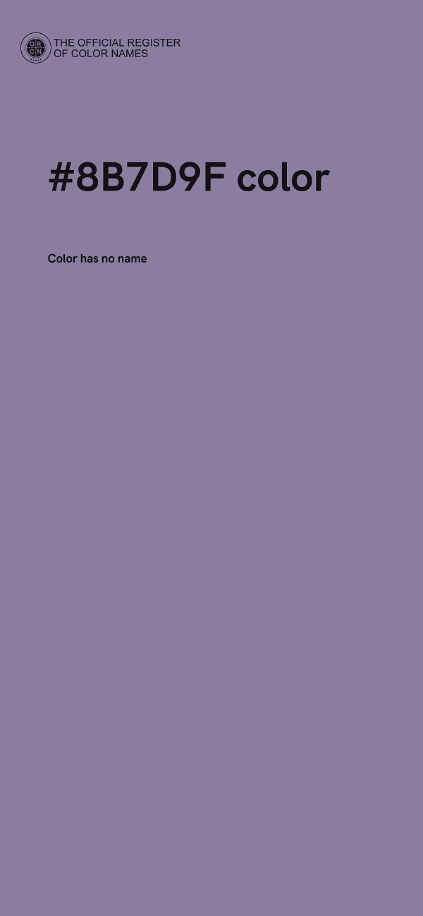 #8B7D9F color image