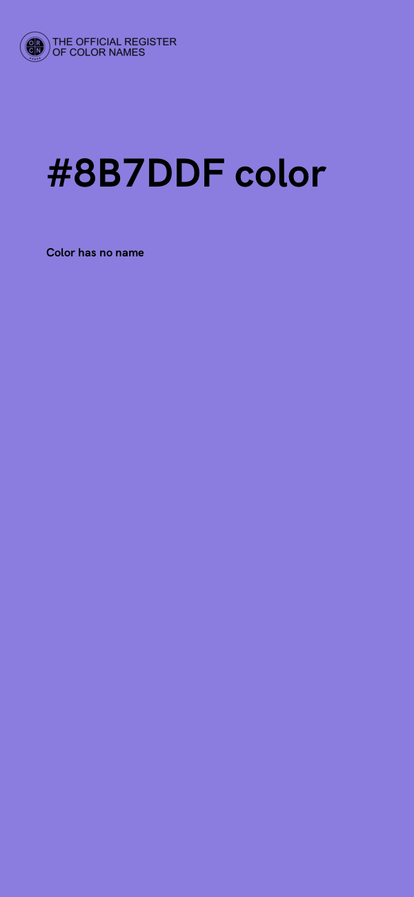 #8B7DDF color image