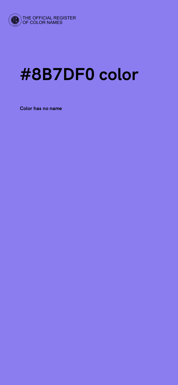 #8B7DF0 color image